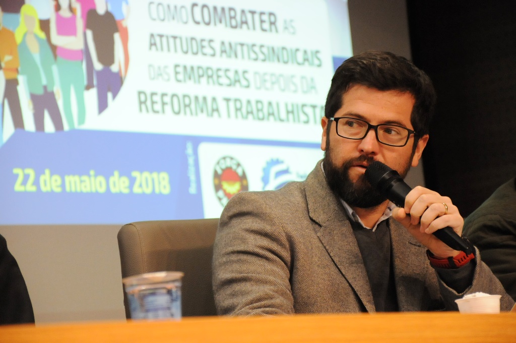 O procurador do MPT-PR, Alberto Emiliano de Oliveira Neto, é o responsável pelo evento em parceria com o Fórum Estadual em Defesa da Liberdade Sindical