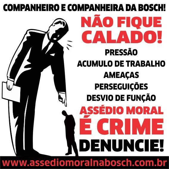 Assédio moral na Bosch Curitiba: Confira mais denúncias de trabalhadores