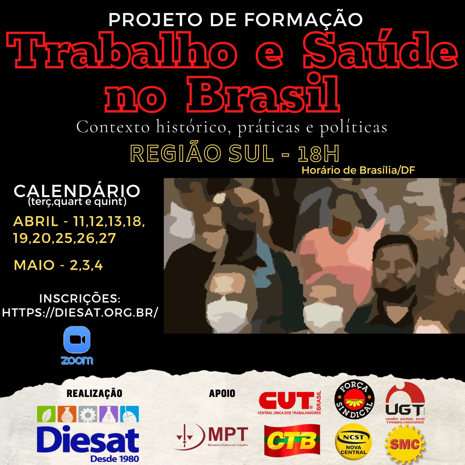 Força-PR convoca Sindicatos para participarem do “Projeto Trabalho e Saúde no Brasil: Contexto Histórico, Práticas e Políticas”