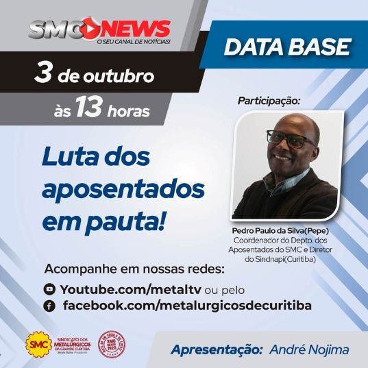 SMC News data-base: Luta dos aposentados em pauta!