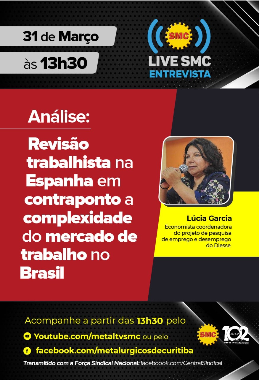 Live SMC: Revisão trabalhista na Espanha em contraponto a complexidade do mercado de trabalho