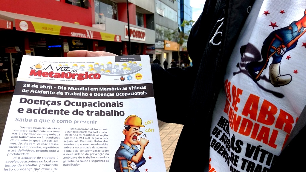 Força-PR conscientiza sociedade sobre “Dia Mundial em Memória das Vítimas de Acidentes de Trabalho”