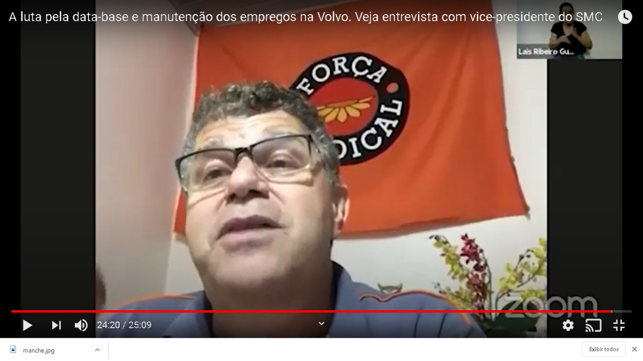 A luta pela data-base e manutenção dos empregos na Volvo. Veja entrevista com vice-presidente do SMC