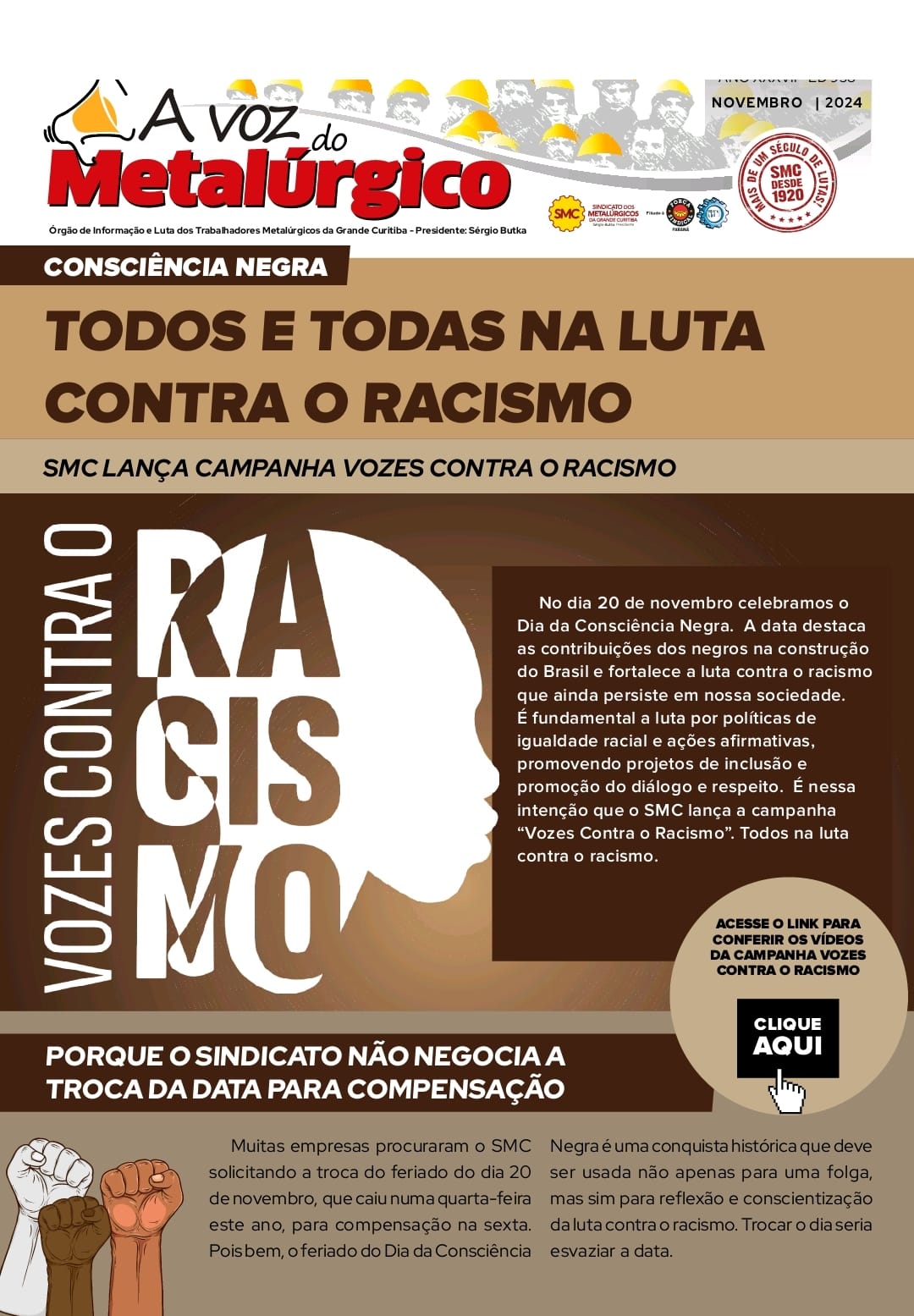 VOZ ESPECIAL -  DIA DA CONSCIÊNCIA NEGRA