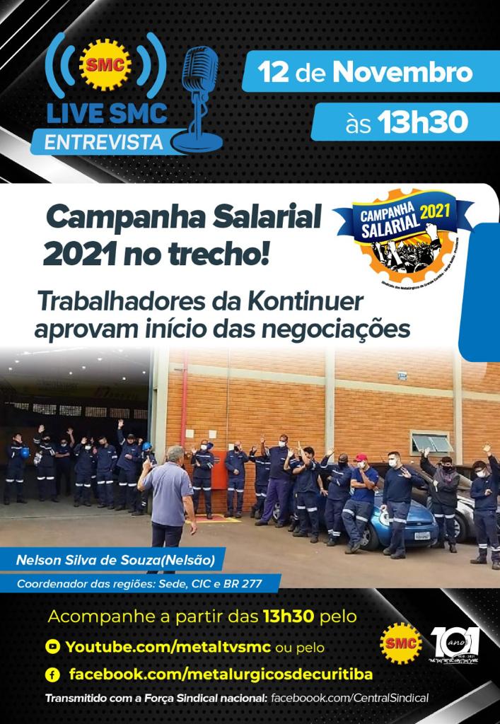 Live SMC: Campanha Salarial 2021 no trecho!