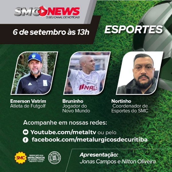 SMC NEWS ESPORTES DESTACA  O FUTGOLF E O FUTEBOL AMADOR