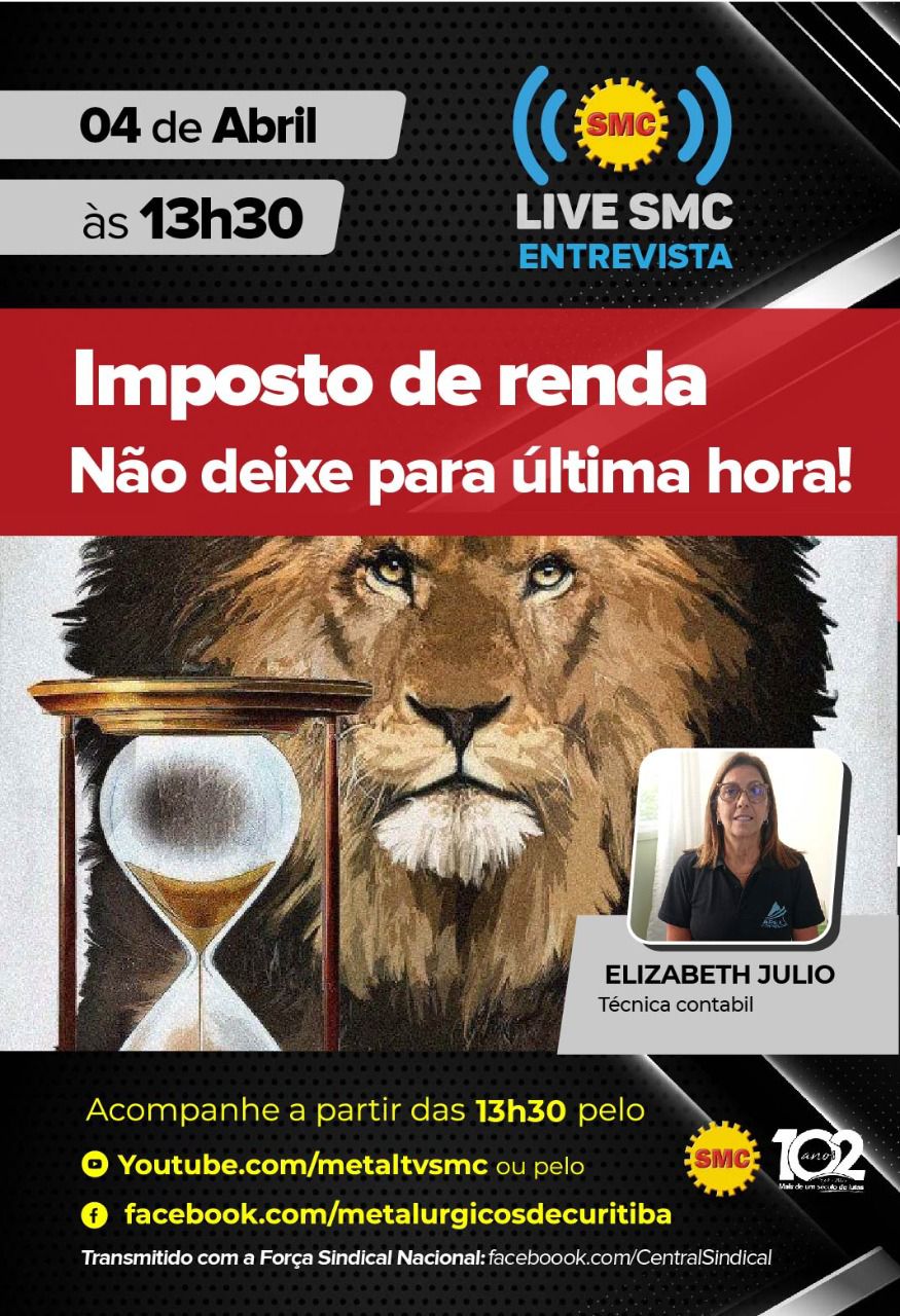 Live SMC: Não deixe o Imposto de Renda para última hora!