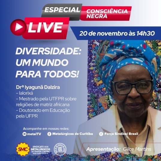 DIA DA CONSCIÊNCIA NEGRA É DESTAQUE NA LIVE DO SMC