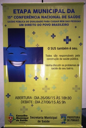 Diretores da subsede Pinhais do Sindicato participam da etapa municipal da Conferência Nacional da Saúde