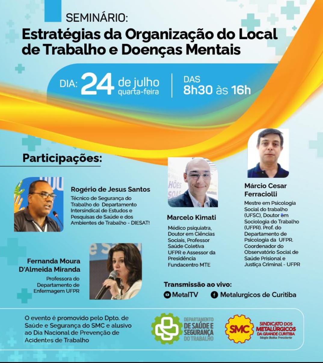 SMC REALIZA seminário sobre doença mental no trabalho 