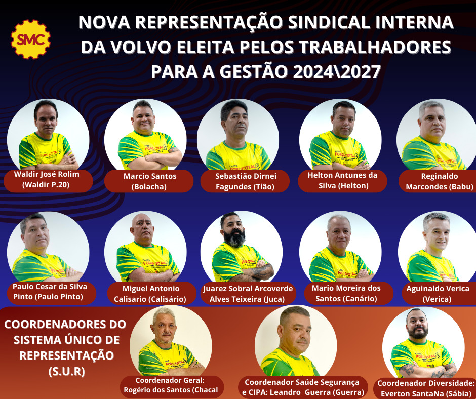  TRABALHADORES DA VOLVO ELEGEM SUA NOVA REPRESENTAÇÃO SINDICAL INTERNA