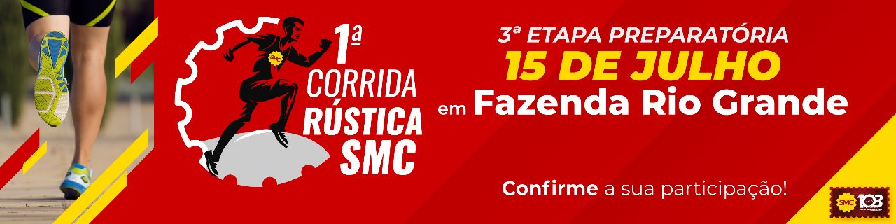 Participe da 3ª Etapa preparatória para a Corrida Rústica do SMC 