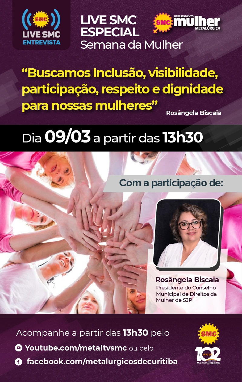 Live SMC: A importância dos Conselhos Municipais dos Direitos da Mulher