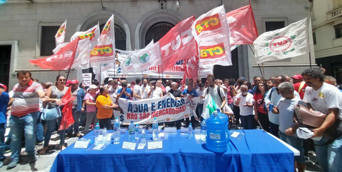 SINDICALISTAS CRITICAM PRIVATIZAÇÃO DA SABESP