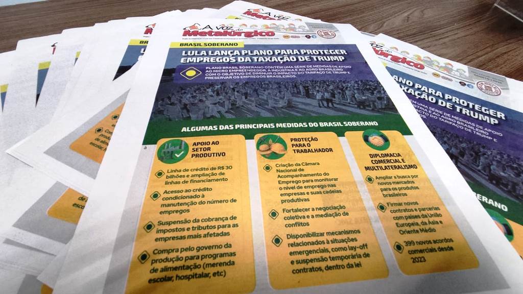 Nova edição do A Voz do Metalúrgico destaca a luta pela soberania nacional
