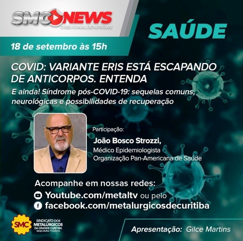 SMC NEWS SAÚDE ESTRÉIA COM DEBATE SOBRE VARIANTE DA COVID