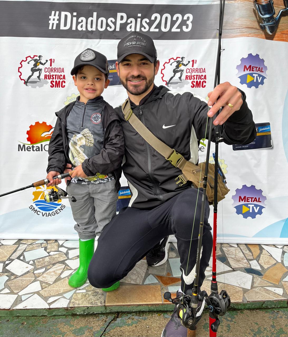 Jovem fisga peixe de quase 1 metro em Torneio de Pesca de Dia dos Pais