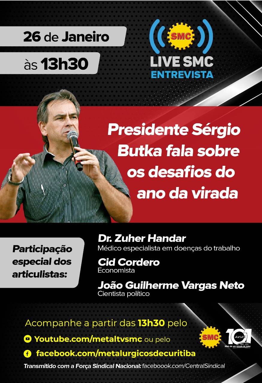 Live SMC: Presidente do SMC, Sérgio Butka, fala sobre os desafios do ano da virada