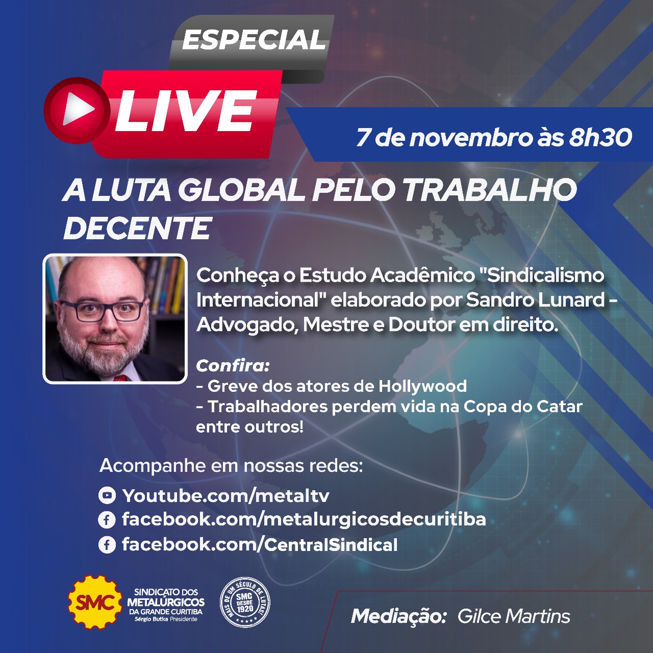 LIVE ESPECIAL: A luta Global pelo trabalho decente  