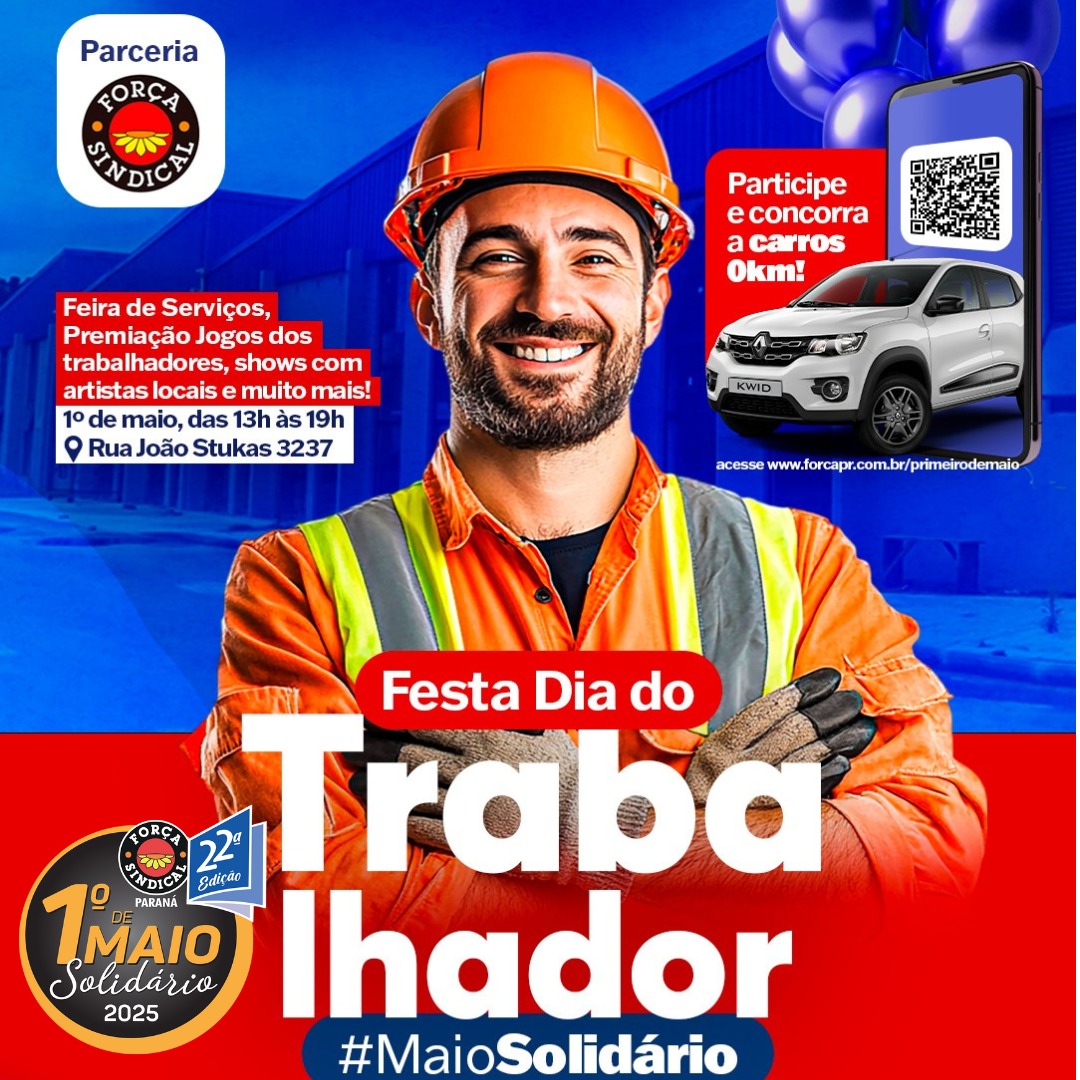 PROGRAMAÇÃO 1º DE MAIO SOLIDÁRIO EM CAMPO LARGO 