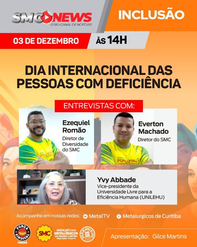SMC NEWS - DIA INTERNACIONAL DA PESSOA COM DEFICIÊNCIA