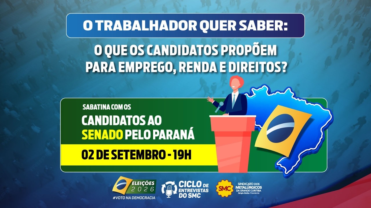 Ciclo de Entrevistas com os candidatos ao Senado Federal
